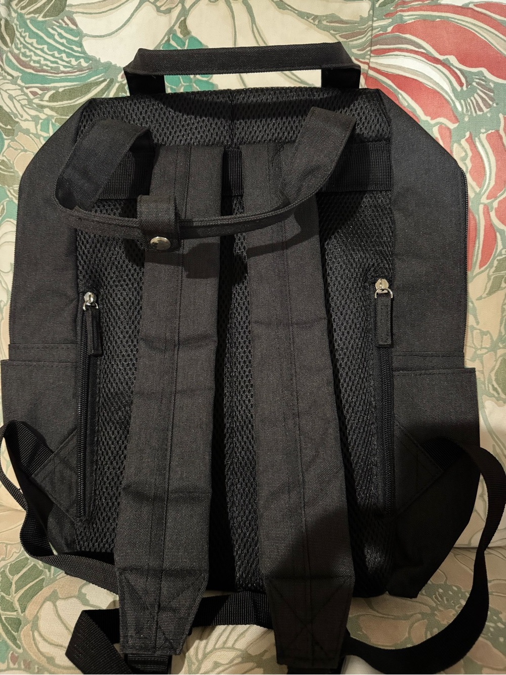 Black Canvas Backpack - Picture 6 of 6